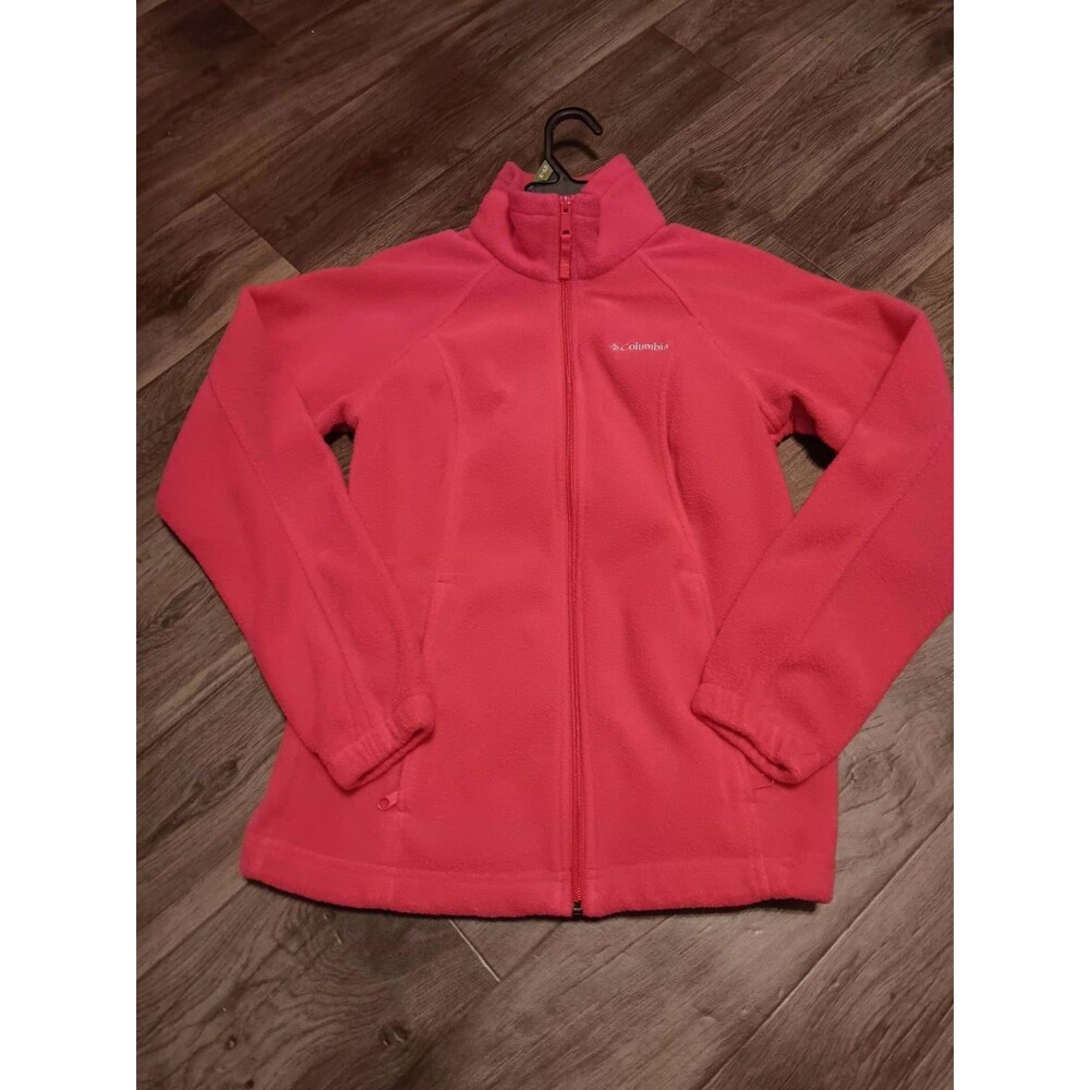 Columbia Pink Women's Lightweight Full Zip Jacket Sz S